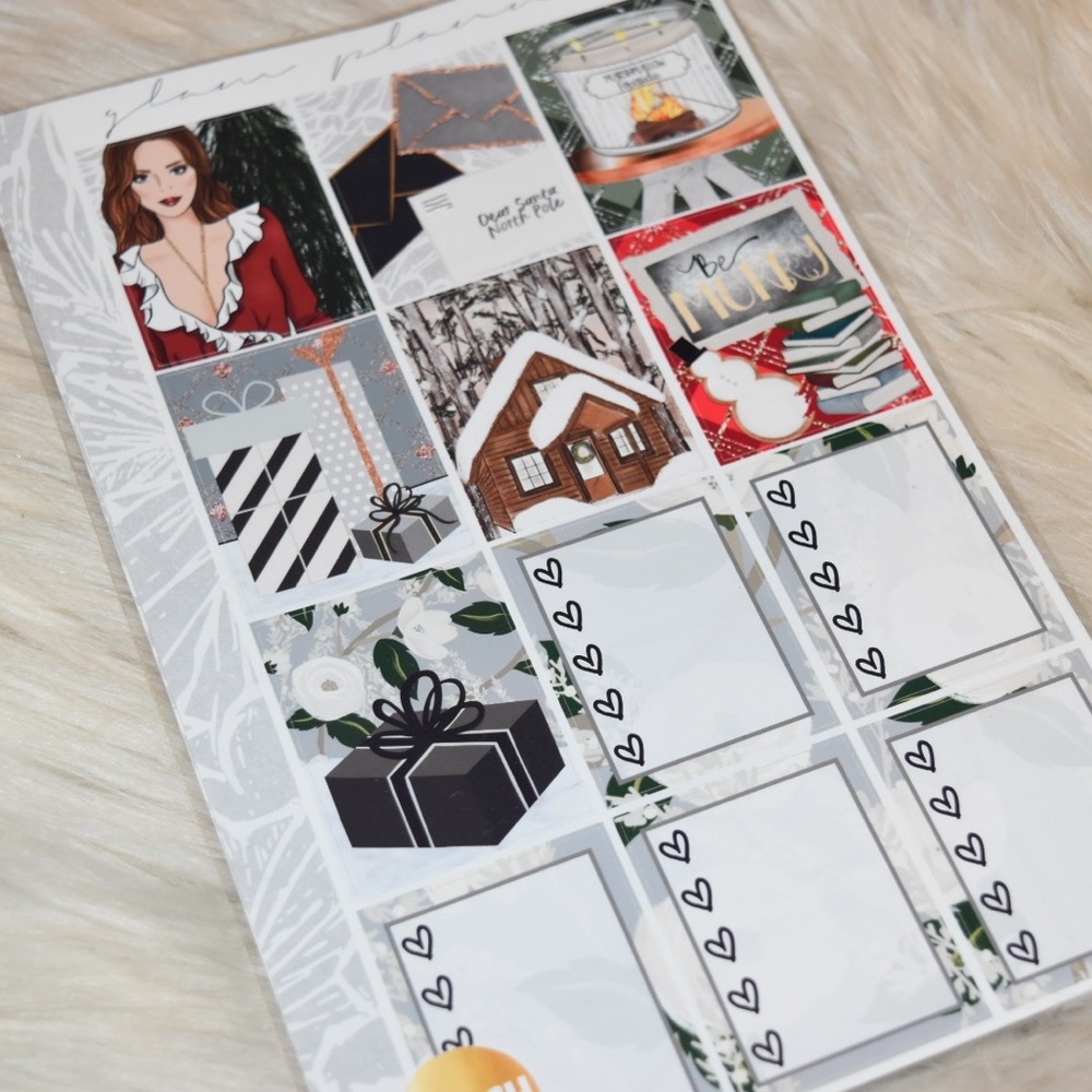 “Christmas at the Cabin” Planner Sticker Kit